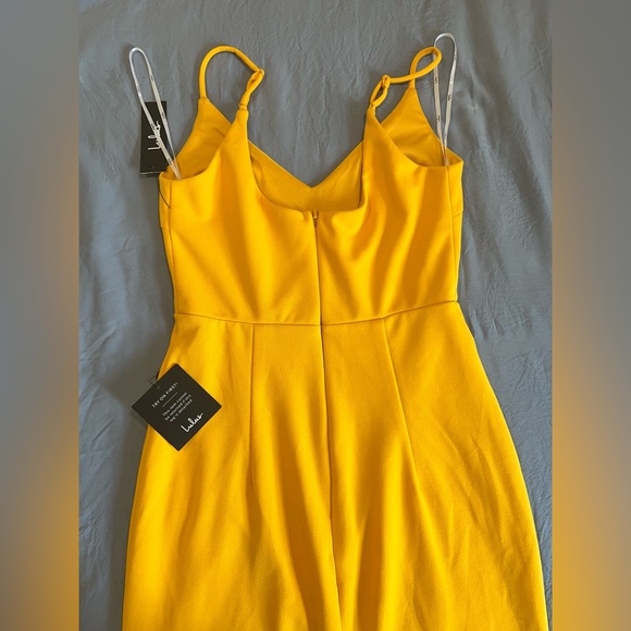 Lulu’s Infinite Glory Golden Yellow Dress. Small. NWT, never worn. Out of stock! - Picture 8 of 12